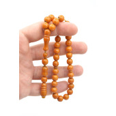 Hakkı Usta İmzalı Şenalp Model Küre Kesim Çubuk Sıkma Kehribar Tesbih 005 thumbnail 3