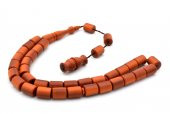 USTA İŞİ SİSTEMLİ KESME MODEL TURUNCU FİBER TESBİH İRİ BOY - 3