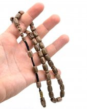 Isa Usta Imzali Çubuk Malzeme Kahverengi Sikma Kehribar Tesbih thumbnail 4