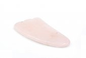 Hakiki Doğal Pembe Kuvars Taşı Gua Sha Masaj Aleti - 2