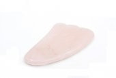 Hakiki Doğal Pembe Kuvars Taşı Gua Sha Masaj Aleti - 3