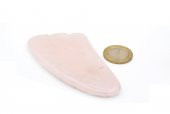Hakiki Doğal Pembe Kuvars Taşı Gua Sha Masaj Aleti - 4
