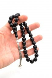 HAKİKİ KÜRE KESİM DOĞAL OLTU TAŞI TESBİH 1.KALİTE 006 İRİ BOY thumbnail 4