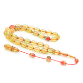 USTA İMZALI SİSTEMLİ BEYZİ MODEL KARIŞIK RENK SIKMA KEHRİBAR TESBİH 144 thumbnail 1