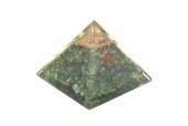 Hakiki Doğal Aventurin Taşı Orgonit Piramit 213 Gram - 1