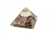 Hakiki Doğal Turmalin Taşı Orgonit Piramit 181 Gram - 2