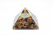Hakiki Doğal Turmalin Taşı Orgonit Piramit 181 Gram - 3