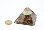 Hakiki Doğal Turmalin Taşı Orgonit Piramit 181 Gram - 4
