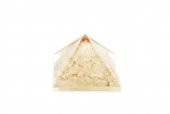 Hakiki Doğal Selenit Taşı Orgonit Piramit 32 Gram - 3
