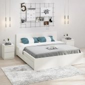 4 Çekmeceli Çift Kişilik Karyola ve Başlık MDF - 1