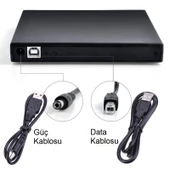 TriLine Harici DVD RW USB 2.0 CD DVD Yazıcı Okuyucu thumbnail 2