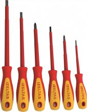 İzeltaş 1000V İzoleli Elektrikçi Tornavida Seti 6 parça 4140009106 - 1