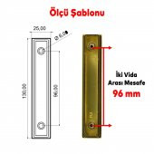 Mobilya Çekmece Dolap Kapak Kulpu Plastik Gold Altın Kulp 96 mm - 5