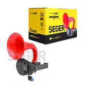 SEGER Seger 80jh tek boynuz havalı korna 24volt unichorn kırmızı - 3