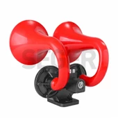 SEGER Seger 81jh çiftboynuz havalı korna 24volt ramhorn kırmızı - 2