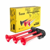 SEGER Seger 86en nostalji korna 12volt kırmızı plastik borulu 8 farklı melodili - 1