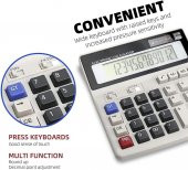 Valkyrie Dexin DS-200ML Büyük Boy Klavye Tuşlu Hesap Makinesi 16cm Çift Enerjili - 8