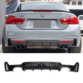 AUTOGP Bmw f32 f33 f36 arka tampon difüzörü 4 çıkış pianoblack 4 serisi thumbnail 1