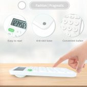 Valkyrie Junno Sevimli Yuvarlak Tuşlu 12 Basamaklı Masaüstü Hesap Makinesi Beyaz - 7