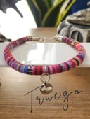 Zilli Kedi Köpek Boyun Tasması Bohem Kedi Kolyesi - Pembe - 4