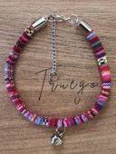 Zilli Kedi Köpek Boyun Tasması Bohem Kedi Kolyesi - Pembe - 3