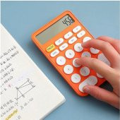 Valkyrie Junno Sevimli Yuvarlak Tuşlu 12 Basamaklı Masaüstü Hesap Makinesi Turuncu - 4