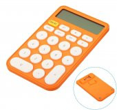 Valkyrie Junno Sevimli Yuvarlak Tuşlu 12 Basamaklı Masaüstü Hesap Makinesi Turuncu - 8