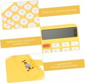 Valkyrie Junno Sevimli Yuvarlak Tuşlu 12 Basamaklı Masaüstü Hesap Makinesi Sarı - 8