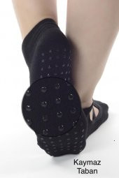 Busso Yoga&Pilates Çorabı 3 Çift Kaydırmaz Tabanlı Siyah - 3