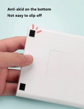 Valkyrie 12 Basamaklı Güneş Enerjili Masaüstü Hesap Makinesi Slim Tasarım Beyaz - 5