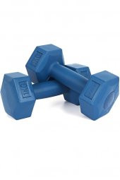 CMT-10 1KG PLASTİK DAMBIL SET-MAVİ - 1