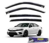 NİKEN Honda civic fe1 uyumlu cam rüzgarlığı kromlu 2021+ niken thumbnail 1