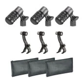 Audio Technica ATM230PK 3 lü Paket Hiper Kardioid Dinamik Enstruman Mikrofonu thumbnail 3