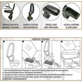 NİKEN Renault clio 5 kol dayama kolçak vidasız orta konsol niken - 4
