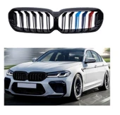 AUTOGP Bmw g30 lci ön böbrek panjur m şeritli renkli 2020+ thumbnail 1