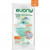 Evony Cerrahi Maske 10 Lu 1 Paket - 1