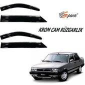 Space Tofaş -Doğan-Kartal-Şahin Krom cam rüzgarlığı 1.2mm  4lü / CARU435 - 1