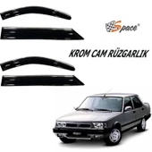 Space Tofaş -Doğan-Kartal-Şahin Krom cam rüzgarlığı 1.2mm  4lü / CARU435 - 2