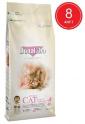 BonaCibo Adult Cat Light Sterilised Kısırlaştırılmış Yetişkin Kedi Maması 8 x 2 KG - 1