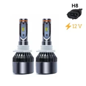 Space Space Led Far Ampulü Çift Renk Sarı/Beyaz H8-36W-4800LM-12V / LAAM495-1 - 2