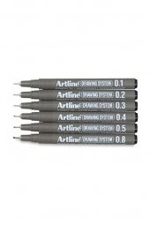 Artline Teknik Çizim Kalemi  6 lı Set - 1
