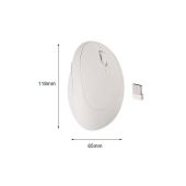 Valkyrie Y08 Dikey Kablosuz 2.4G Sessiz Şarjlı 6 Tuşlu Vertical Mouse 1600DPI 400mAh Beyaz - 4