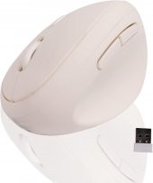 Valkyrie Y08 Dikey Kablosuz 2.4G Sessiz Şarjlı 6 Tuşlu Vertical Mouse 1600DPI 400mAh Beyaz - 7