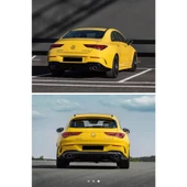 AUTOGP Mercedes cla w118 cla35 difüzör ve egzoz ucu krom 2019+ - 4