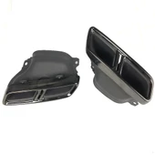 AUTOGP Mercedes w205 c63s egzoz ucu seti siyah - 2