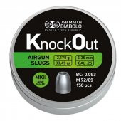 JSB DIABOLO KNOCKOUT MKII 6.35 MM SACMA (CAL25) - 1