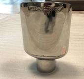 AUTOGP MERCEDES AMG TEKLİ ELİPS KROM EGZOZ UCU  (125*70) - 1