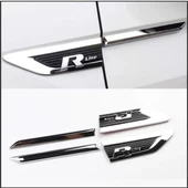 Space Vw R-line çamurluk logosu arması amblemi 4 adet KIRMIZI - 2