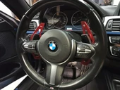 AUTOGP Bmw F serisi m direksiyon f1 vites kulakçık paddle shift kırmızı - 3