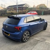 AUTOGP Vw polo mk6 bagaj üstü spoiler oettinger pianoblack boyalı 2019+ - 2